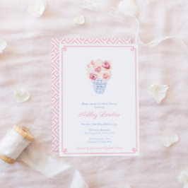 Sweet Pink und Blue Little Girl Baby Dusche Party Einladung