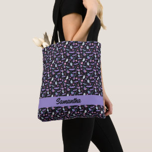 Sweet Pink und Lila Halloween Fledermäuse und Geis Tasche