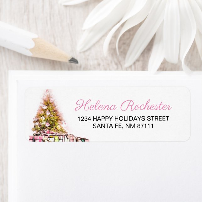 Sweet Pink Weihnachtsbaum & Presents Urlaub (Insitu)