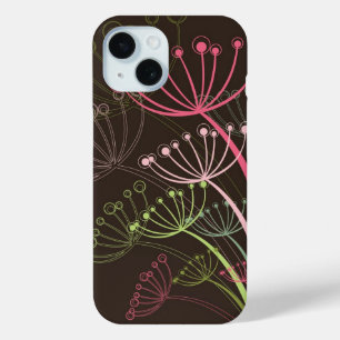 Sweet Pink Whimsical Dandelions Chic Blumenkunst iPhone 15 Hülle