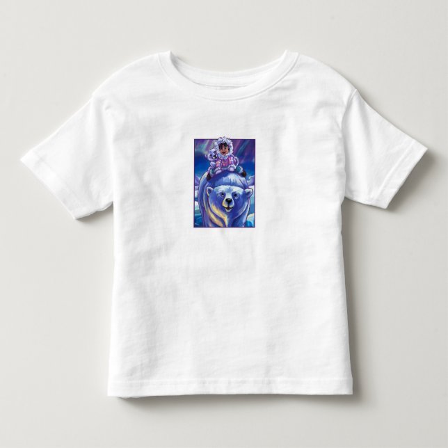 Sweet Polar Bear Bus Kleinkind Kleinkind T-shirt (Vorderseite)
