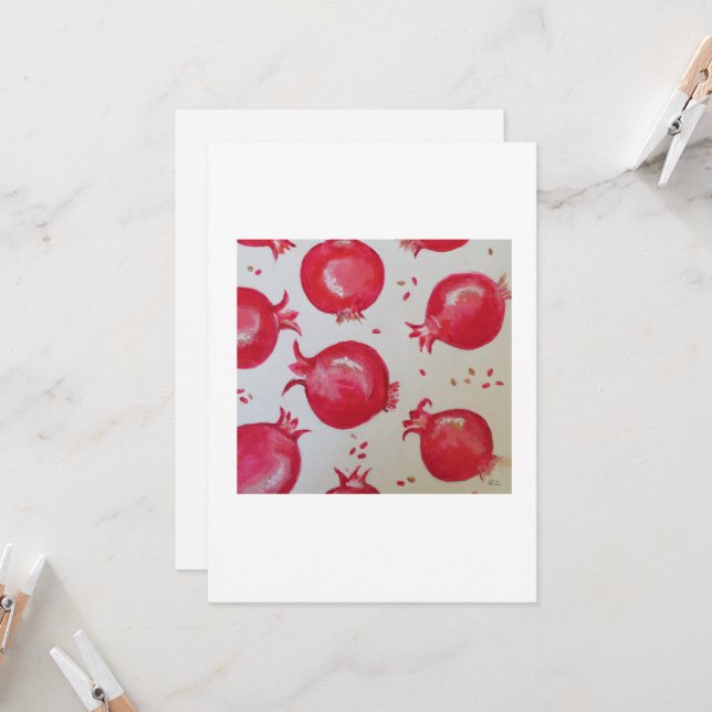 Sweet pomegranate  einladung (Vorderseite/Rückseite Beispiel)