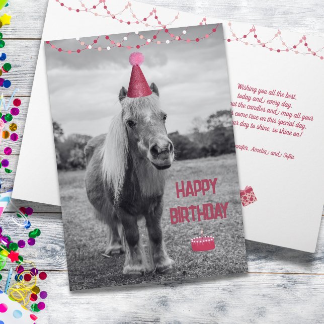 Sweet Pony Birthday Card Karte (Sweet pony birthday card)