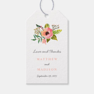 Sweet Posie HochzeitstiftTags Geschenkanhänger