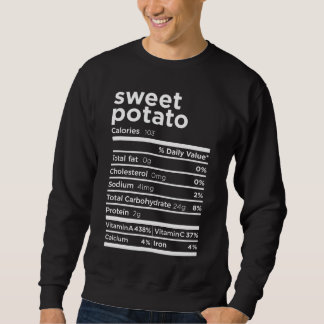 Sweet Potato Nutrition Facts Funny Erntedank Co. Sweatshirt