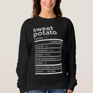 Sweet Potato Nutrition Facts Funny Erntedank Co. Sweatshirt