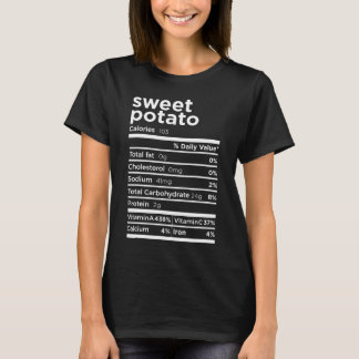 Sweet Potato Nutrition Facts Funny Erntedank Co. T-Shirt