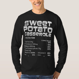 Sweet Potato Nutrition Facts Matching Family Danke T-Shirt