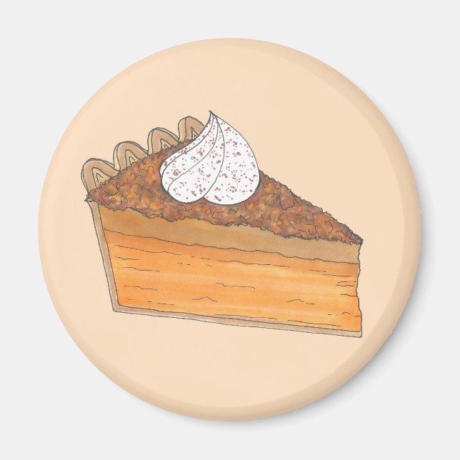 Sweet Potato Pie Slice Weihnachtsabend Soul Food Magnet (Vorne)