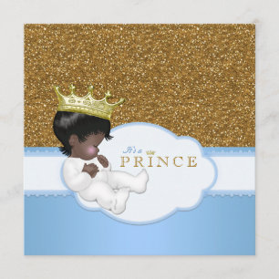 Sweet Prince Ethnic Baby Dusche Einladung