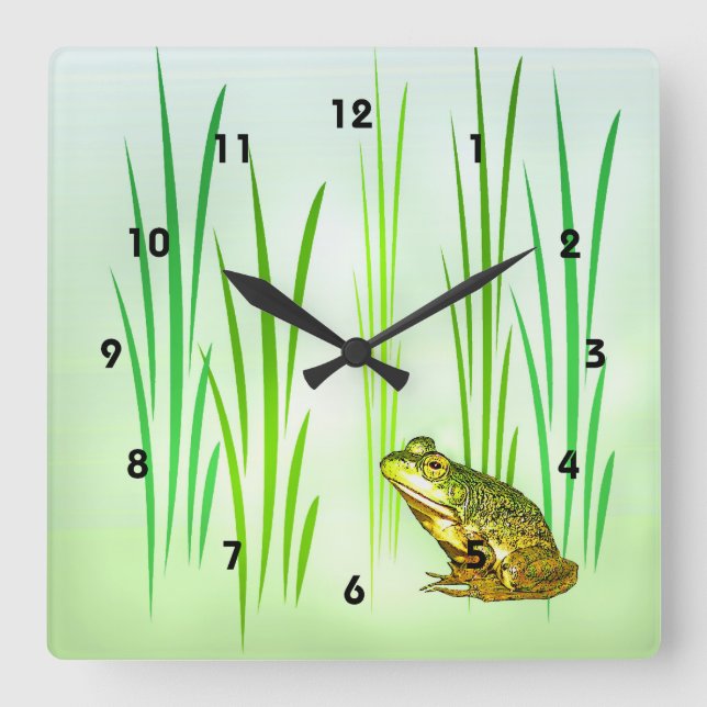 Sweet Princess Charming Quadratische Wanduhr (Vorderseite)