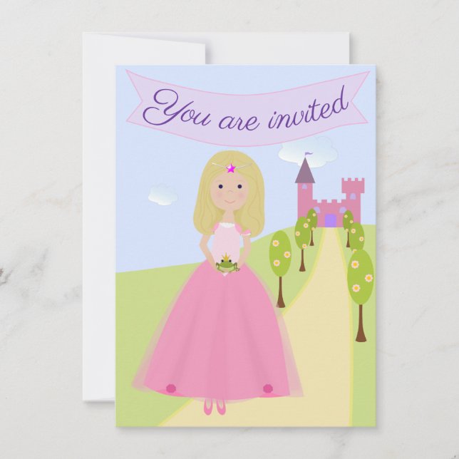 Sweet Princess Invitation d'anniversaire (Devant)