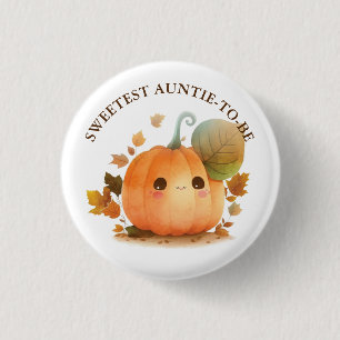 Sweet Pumpkin Fall Baby Dusche Button