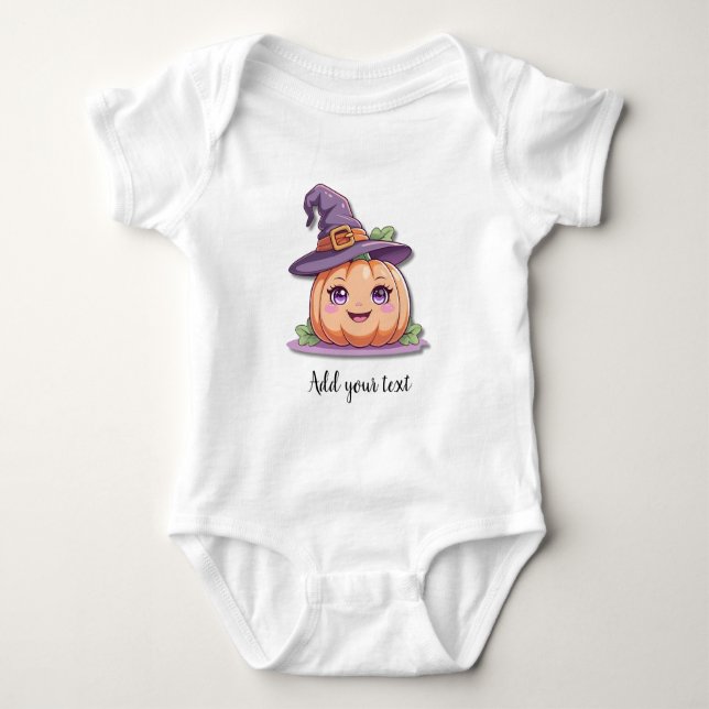 Sweet Pumpkin Magic – Baby Halloween Bodysuit Baby Strampler (Vorderseite)