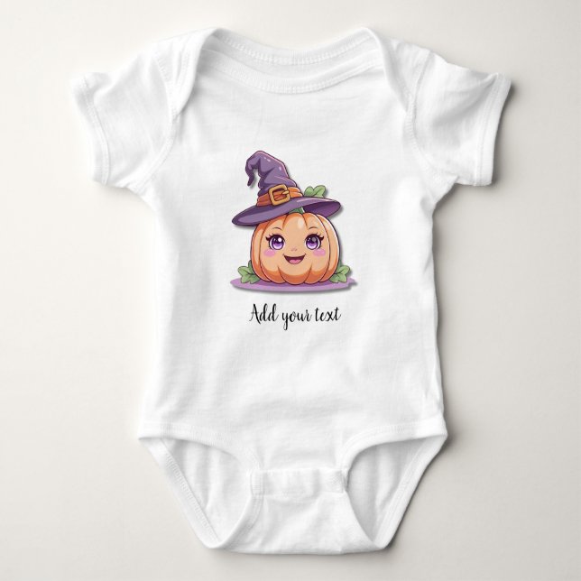 Sweet Pumpkin Magic – Baby Halloween Bodysuit Strampler (Vorderseite)