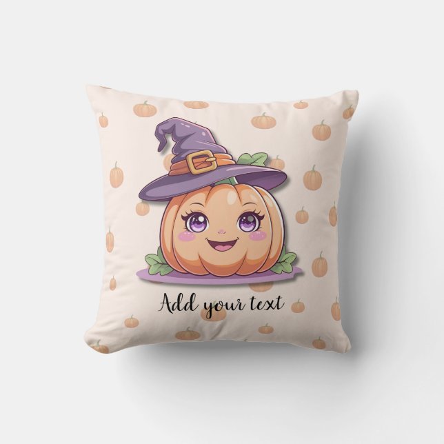 Sweet Pumpkin Magic - Halloween-Kissen Kissen (Vorderseite)