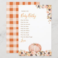 Sweet Pumpkin Rustikale Liebe Gebete für Baby
