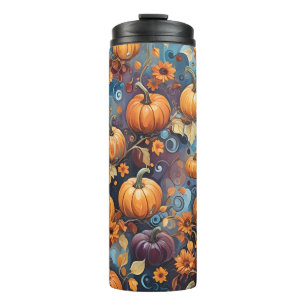 Sweet Pumpkins Fall Pattern Thermosbecher
