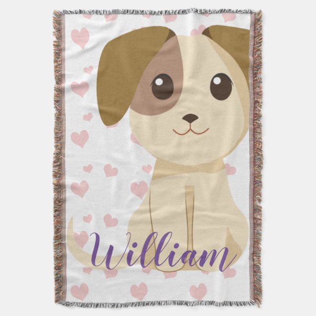 Sweet Puppy Decke (Vorderseite Vertikal)
