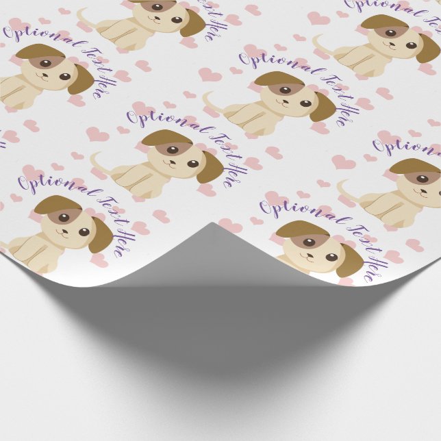 Sweet Puppy  Geschenkpapier (Ecke)