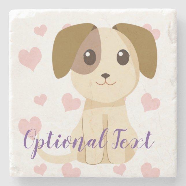 Sweet Puppy Steinuntersetzer (Vorderseite)