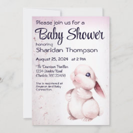 Sweet Rabbit Baby Dusche Einladung