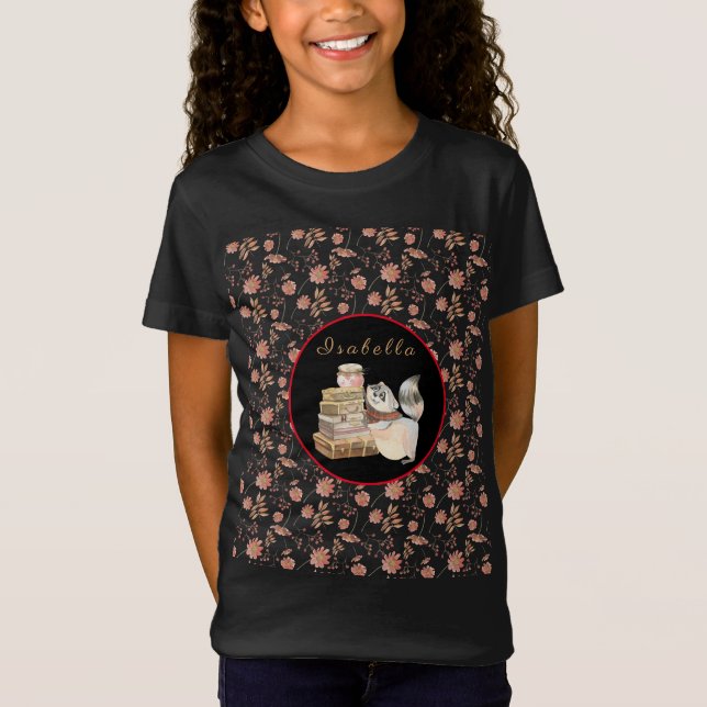 Sweet Raccoon Anpassen von Text und Farbe T-Shirt (Vorderseite)