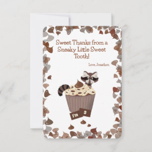 Sweet Raccoon & Chocolat Treat Anniversaire Merci