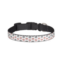 Sweet Red and Black Blazing Herz Kontur Muster