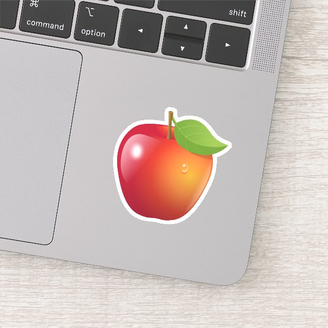 Sweet Red Apple Aufkleber (Detail)