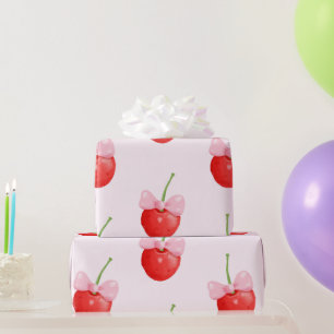 Sweet Red Cherry Muster Geschenkpapier