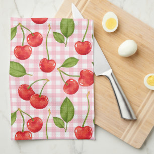 Sweet Red Cherry Muster Geschirrtuch