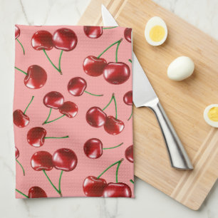 Sweet Red Cherry Muster Geschirrtuch