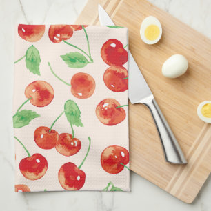Sweet Red Cherry Muster Geschirrtuch