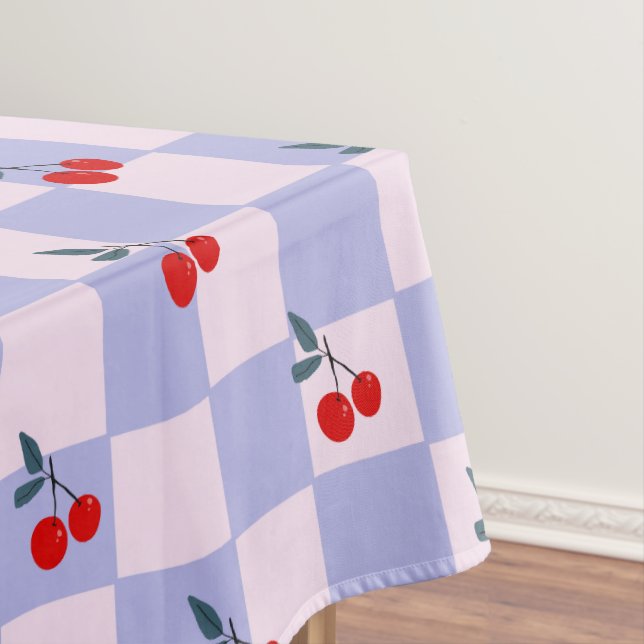 Sweet Red Cherry Muster Tischdecke (Beispiel)