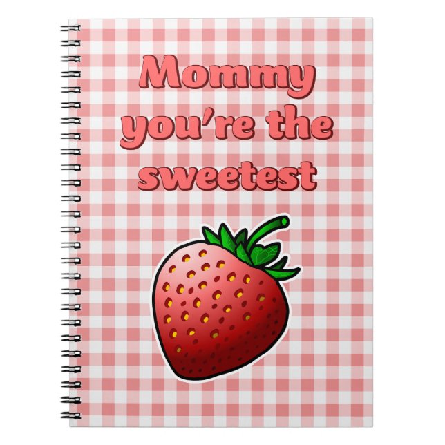 Sweet Red Strawberry Notizblock (Vorderseite)