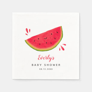 Sweet Red Watermelon Summer Baby Dusche Serviette