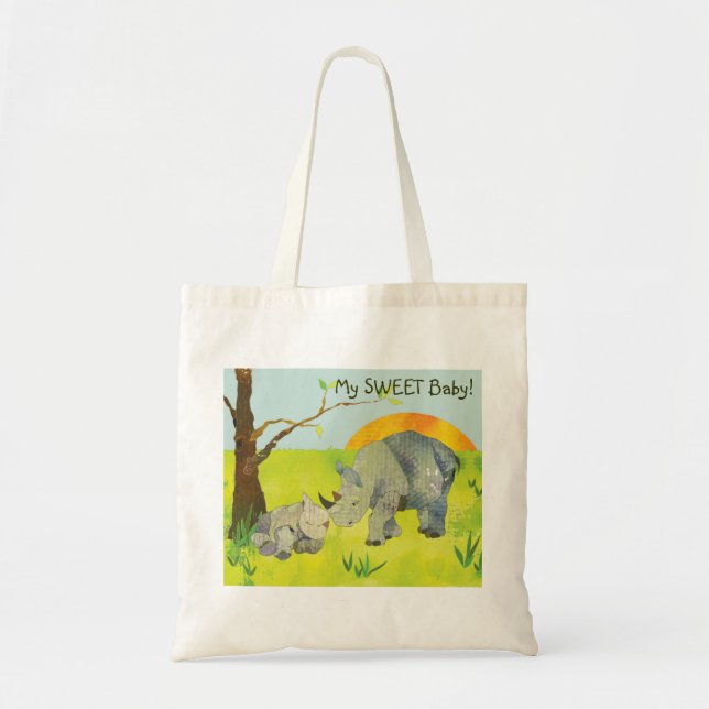 Sweet Rhinos Baby Diaper Tragetasche (Vorne)