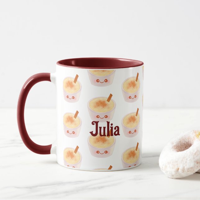 Sweet Rice pudding Arroz Con Leche Mexicano Tasse (Mit Donut)