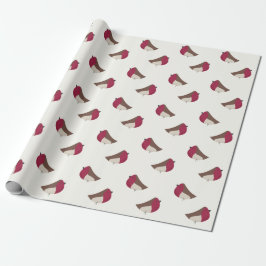 Sweet Robin RedBrust Geschenkpapier