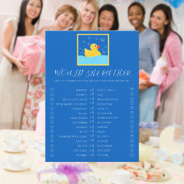 Sweet Rubber Ducky Bubbles würden sie eher spielen Einladung