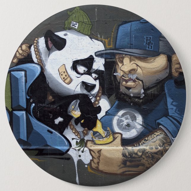 Sweet Sad Panda fand einen Buddy Button (Vorderseite)