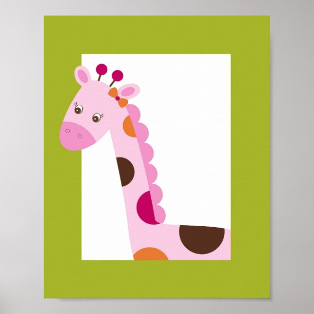 Sweet Safari Dschungel Kinderzimmer Locarno Poster (Vorne)