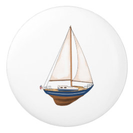 Sweet Sailboat Nautical Kinderzimmer Kids Room Keramikknauf
