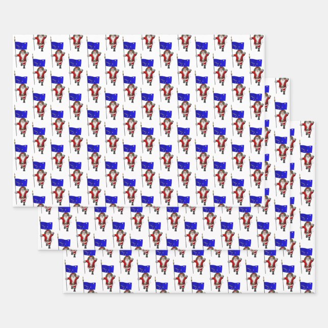 Sweet Santa Claus besucht Alaska Geschenkpapier Set (Set)