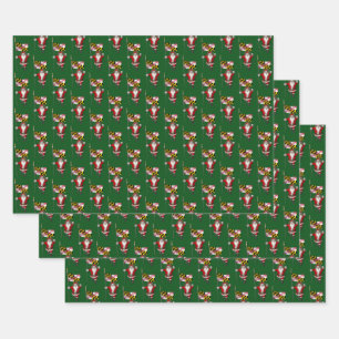 Sweet Santa Claus besucht Maryland Geschenkpapier Set