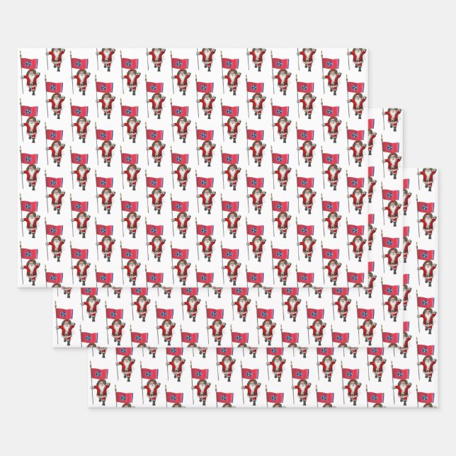 Sweet Santa Claus besucht Tennessee Geschenkpapier Set (Set)