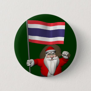 Sweet Santa Claus besucht Thailand Button