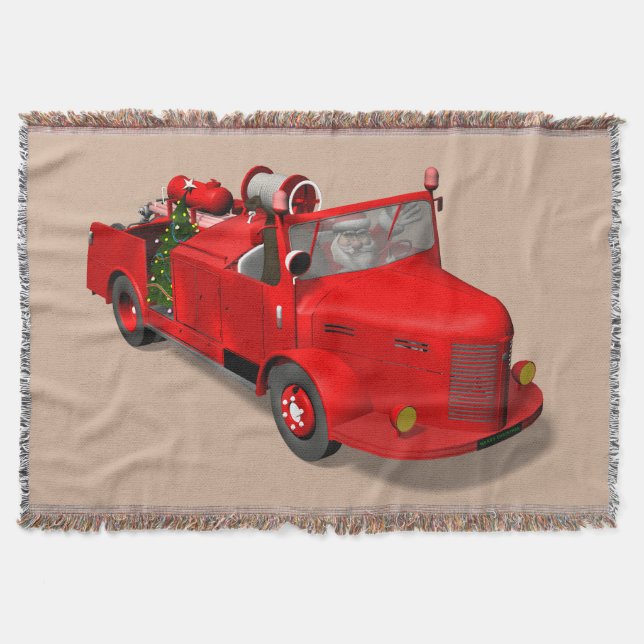 Sweet Santa Claus in Fire Motor Decke (Vorderseite)