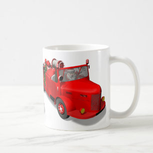 Sweet Santa Claus in Fire Motor Kaffeetasse
